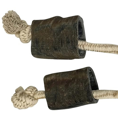 QT Dog Mossy Oak: Water Buffalo Horn & Tug Dog Chew - 24" Knotted Natural Cotton Rope, Pet Toy, No Preservatives, Horn, Long-Lasting, Combines Play & Chewing - style: 24"