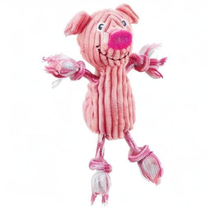 Outward Hound Ranch Roperz Pig Plush Squeaky Dog Toy - color: Ranch Roperz Pig