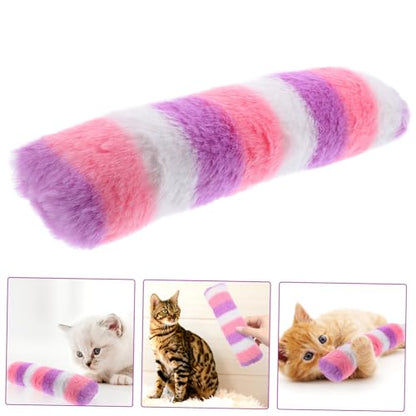 Interactive Plush Cat Toy Pillow for Kittens Creative Chew Pillow Fun Indoor Play Strengthens Break-Resistant Design for Endless Entertainment - size: 23.50X6.00X5.00CM