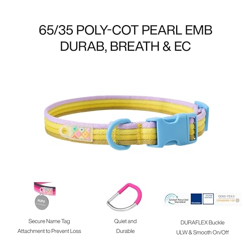Premium Dog Collar Adjustable Soft Neoprene Padded Collar with Quick-Release Buckle for Small Medium Large Dogs
