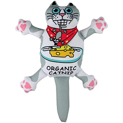 TTcat Organic Catnip Pillow for Indoor Cat and Kitten,Cat Crinkle Kicker Toy Chew Toy,White - color: white