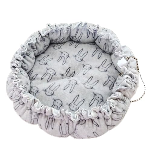 Sweet Bed Warm Pet Mat Cute Kitten Lounger Cushions House Tent Very Soft Small Dog Mat Bag Washable Cats Beds Houses for Indoor Large Houses for Warm No Heating Pad House Windproof for Winter - color: P, size: S