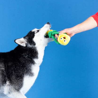 Fringe Studio Plush Dog Toy with Rope, Game, Set, Match, Pet Shop Collection (314239) - color: Game, Set, Match