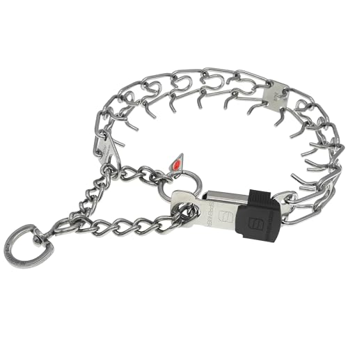 Herm Sprenger Stainless Steel Dog Collar with Short Links and Quick Release ClicLock Buckle Made in Germany (Stainless Steel, 20in x 3.0mm (Neck Size up to 16-17in)) - color: Stainless Steel, size: 3.0 mm x 16-17 in Neck Size; 20 in Chain Length
