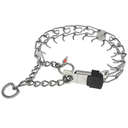 Herm Sprenger Stainless Steel Dog Collar with Short Links and Quick Release ClicLock Buckle Made in Germany (Stainless Steel, 20in x 3.0mm (Neck Size up to 16-17in)) - color: Stainless Steel, size: 3.0 mm x 16-17 in Neck Size; 20 in Chain Length