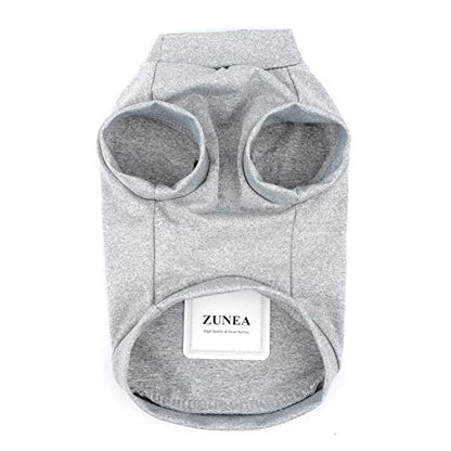 Zunea Small Dogs Shirts Quick Dry Summer T-Shirts Cooling Puppy Clothes Soft Sleeveless Vest Tank Top Breathable Stretchy Pet Girls Boys Chihuahua Apparel Sun Protection for Hot Weather LightGray L - color: lightgray, size: L