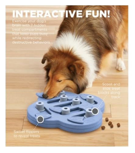 Interactive Dog and Cat Games Treat Hiding Challenge Mental Stimulation with Rewards (11.6 Inch Hide and Slide Game) - size: 11.6 Inch Hide and Slide Game