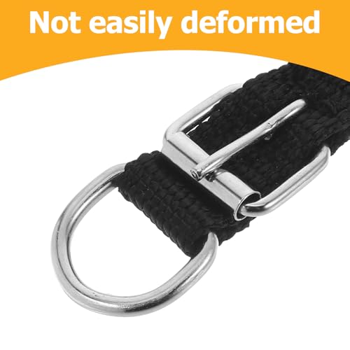 Adjustable Soft Pet Collar with Alloy Buckle Black Small Foam Puppy and Kitten Neck Collar for Dogs and Cats with Bell