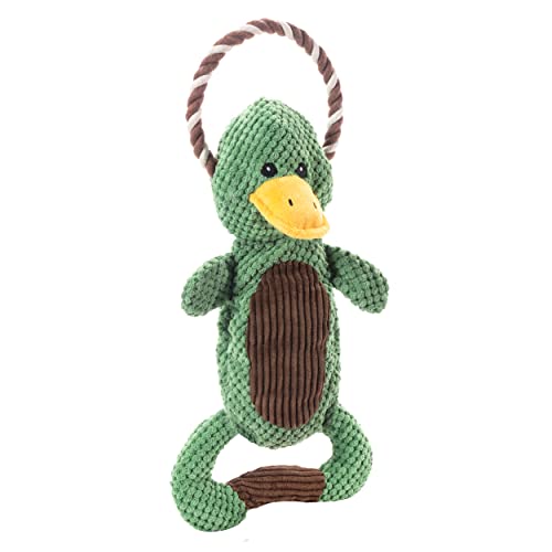 Outward Hound Scrunch Bunch Duck Interactive Plush Squeaky Dog Tug Toy - color: Scrunch Bunch Duck
