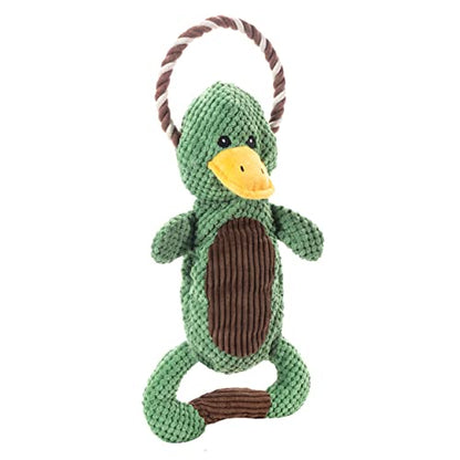 Outward Hound Scrunch Bunch Duck Interactive Plush Squeaky Dog Tug Toy - color: Scrunch Bunch Duck