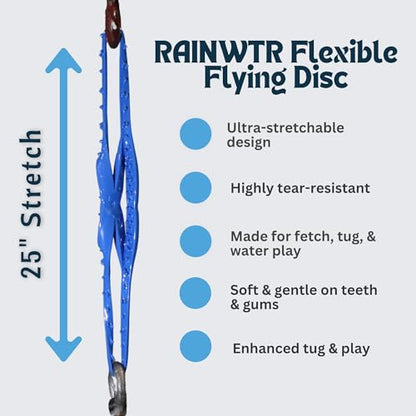 Flexible Flying Disc - Durable Floating Dog Toy for Fetch, Tug, Treat Filling, Made in USA, FDA Compliant TPE, Medium/Large Dogs, Green - color: Green
