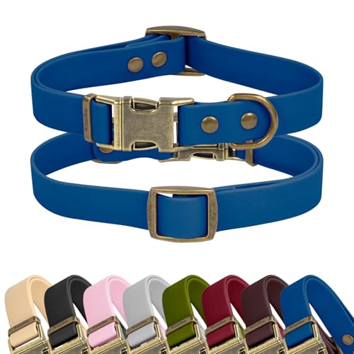 Waterproof Cat Collar with Cute Tag - Adjustable Cat Collars with Quick Release Buckle Easy to Clean Collar for Girl Boy Kitten Cats, Blue(XS:8.5"-12") - color: Blue, size: XS:Collar:8.5"-12"