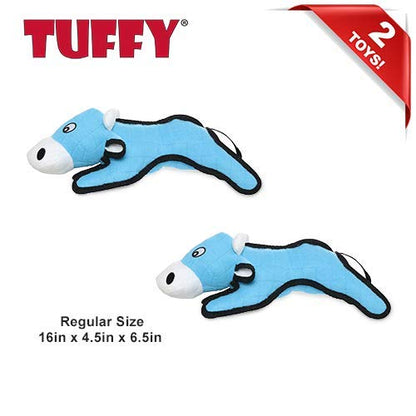 TUFFY World’s Tuffest Soft Dog Toy – Barnyard Series, Cow with Squeakers, Large, 2 Pack - color: Cow, size: Large 2 Pack