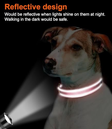 Joytale Reflective Dog Collar, Soft Neoprene Padded, Metal D-Ring, Nylon Pet Collar Adjustable for Puppy and Small Dogs, Neon Pink, XS - color: Neon Pink, size: X-Small (Pack of 1)