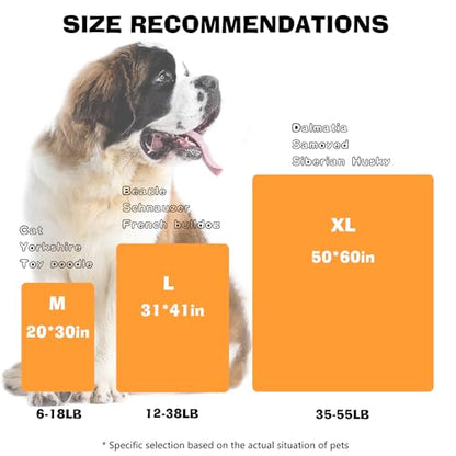 Dog Blankets for Large Dogs, 1 Pc Dog Blanket Washable, Soft Fluffy Flannel Pet Blanket Mat Cover for Bed Couch, Cute Print Puppy Blanket 60" x 50" - color: Grey-1 Pc