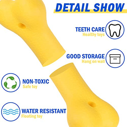 SCENEREAL Dog Water Toys for Medium & Large Dogs - Interactive Floating Pool Toys, 2 Pack Fetch Chew Toys, Retrieving Dummy for Outdoor Training, Fun Swim & Play - color: Bone Shape