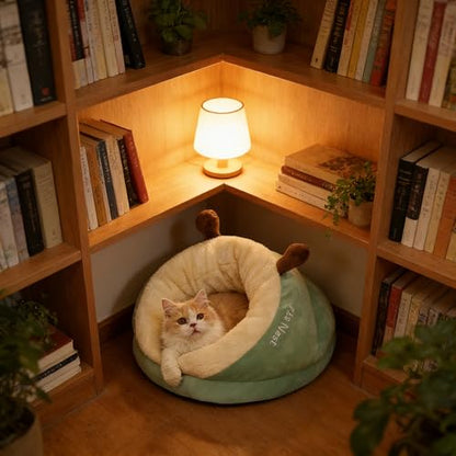 Popular Slippers Cat Bed Winter Semi-Enclosed Pet Bed for Dogs and Cats, Warm and Thick Sleeping Dog and Cat Bed