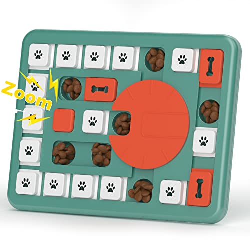 FOXMM Dog Puzzle Toys,Interactive Treat Puzzle Dog Toy for IQ Training & Mental Stimulating,Treat Puzzle Dispensing with Squeaky Design for Large Medium Smart Dogs - style: L-Level 4