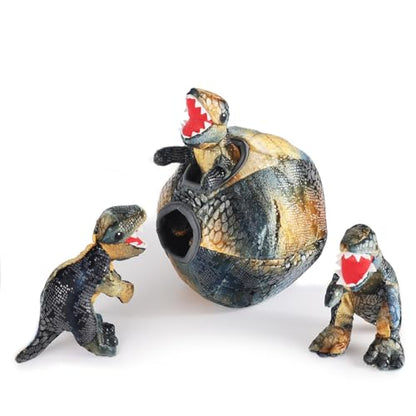 Squeaky Dog Toys, Dinosaur Puppy Toys, Plush Interactive Dog Toys for Small Medium Dogs, Enrichment Hide and Seek Dog Toy - style: Dinosaur