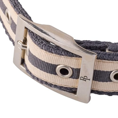Pet Passion Remy II - The Recycled Ribbon Collar, Adjustable Pet Dog Collars for Small, Medium, Large Dogs and Puppy, Black Sand, Small - color: Black Sand, size: Small