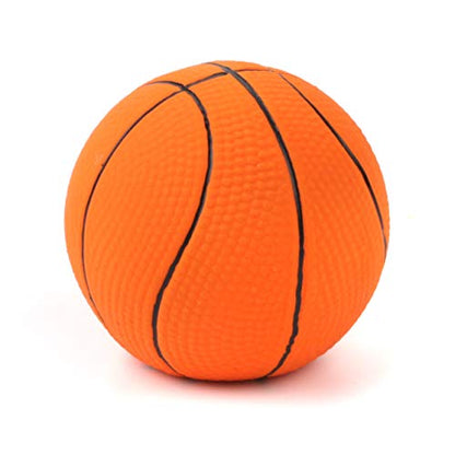CHIWAVA 4 Pack 2.4" Squeak Latex Puppy Dog Toy Ball Sports Balls Sets Fetch Interactive Toy for Small Dogs - size: 2.4" Small Dogs 4 Pack