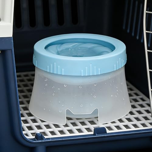 Dog Water Bowl | Large Capacity Non Slip Leakproof Bowl | Dog Water Container | for Travel, Car, Crate, Carrier, Home, Garden, Vet, Park