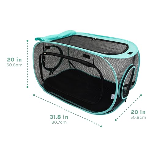 Kitty City Outdoor Catio Furniture and Play Kits for Cats, Outdoor Kennel - color: H) Rectangular Tent
