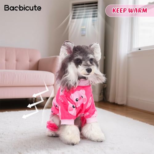 Dog Pajamas Soft Lightweight Dog Onesies Outfit Clothes for Small Medium Large Puppy Pjs for Pet Boys Girls Dogs Cats - size: S (Back: 7",Chest: 11.8", 2.5-5lbs)