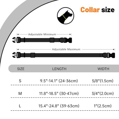 Waterproof Dog Collar, Easy to Clean Rubber Dog Collars with Quick Release Buckle Fits Small Medium or Large Dogs (Black, S < 9.5-14.1 inch) - color: Black, size: S (9.5-14.1 inch)