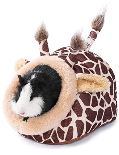 Hamster Guinea Pig Supplies Bed Accessories House Hedgehog Cage Supplies Chinchilla Ferret Rat Gerbil (S,Giraffe) - color: 1-Giraffe, size: S
