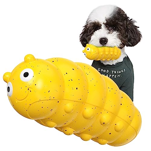 LiuMelinda Dog Chew Toys for Aggressive-Chewers - Indestructible Dog Toy for Aggressive Chewer，Tough Chew Toys for Dogs （Rubber Yellow-Insect） - color: 04-Yellow-Insect