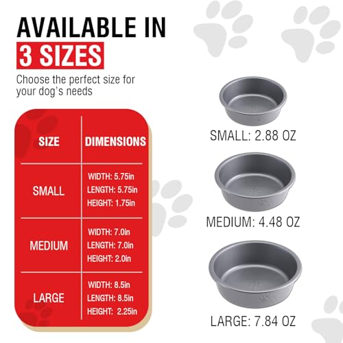 Loving Pets Dolce Luminoso Dog Bowl, Large, Silver - color: Silver, size: Large