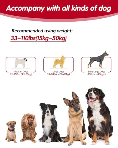 Hands Free Dog Leash, Multifunctional Crossbody Dog Leash, 5.9-9.5Ft Long Waist Belt with Car Safety Buckle and Double-Sided Reflective Stitches for Medium and Large Dogs.(Black) - color: Black, size: Large-5.9-9.5ft