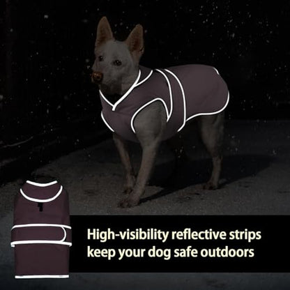 MIGOHI Reflective Dog Coat, Waterproof Winter Jacket, Fleece Lined, Small, Pink - color: Pink, size: Small