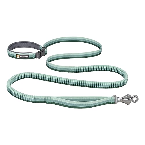 Ruffwear, Roamer Bungee Dog Leash for Running, Biking or Hiking, Can be Used Hand-Held or Hands-Free, River Rock Green, 5.5'-7' - color: River Rock Green, size: 5.5'-7'