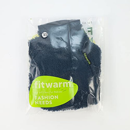 Fitwarm Dog Fuzzy Velvet Pajamas, Dog Winter Clothes for Small Dogs Boy Girl, Pet Jumpsuit, Doggy Apparel, Navy Blue, Large - color: Blue, size: Large