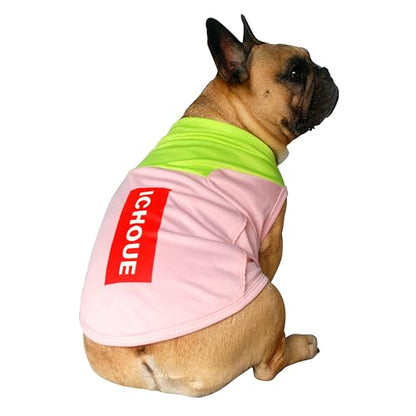 iChoue 3pcs French Bulldog Summer Cooling Shirt for Dogs UV Sun Protection Vest Sleeveless Breathable Tank Top English Pug Pink Green Purple Turquoise Rose - Large - color: Cooling Shirts Pink Purple Turquoise 3pcs, size: Large ( 25 - 35 lbs )
