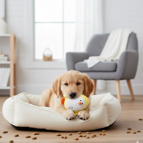 Jeffers 3" Plush Penguin Squeaker Dog Toy, Yellow - Small Soft Plush Pet Toy with Squeaker, Lightweight Stuffed Toy for Puppies & Small Dogs, Indoor Play & Cuddle Time, Travel Friendly - 1 Pack - color: Yellow