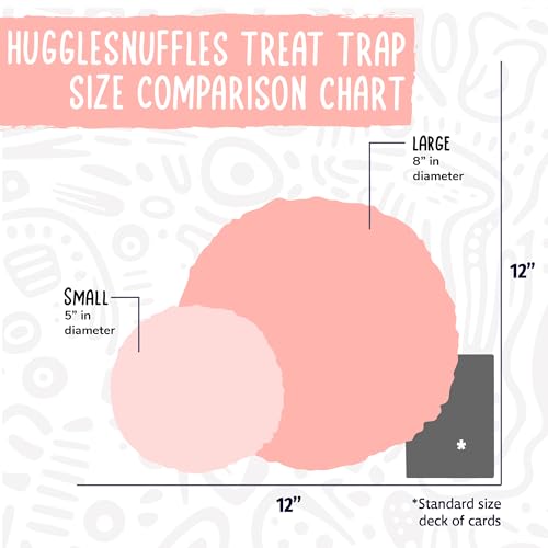HuggleSnuffles HuggleFleece Treat Dispensing Ball - Interactive Enrichment Toys for Dogs, Dog Treat Dispenser Puzzle for Mental Stimulation & Boredom, Puppy Feeder Games to Keep Them Busy - Large (8") - size: Large, style: Treat Dispensing Ball