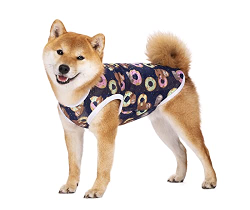 HDKUW Pet Clothes,Dog Summer T-Shirt Cool Breathable Sunscreen Dog Vest Clothes Outfit Costume for Medium Large Dogs Navy Blue 4XL - color: Navy Blue, size: 4XL