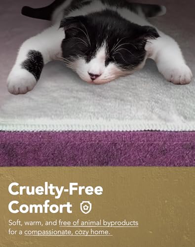 Lukamoo® Cute Cat House (Violet Velvet Villa, Large) - color: Violet Velvet Villa