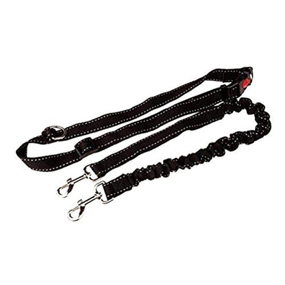 39.30Inch Bungee Dog Leash Waist,Hands Free Dog Leash Slip for Walking Hiking Running (Lumbar Waist Belt 26"-43")