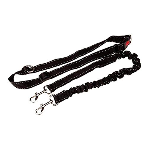 39.30Inch Bungee Dog Leash Waist,Hands Free Dog Leash Slip for Walking Hiking Running (Lumbar Waist Belt 26"-43")