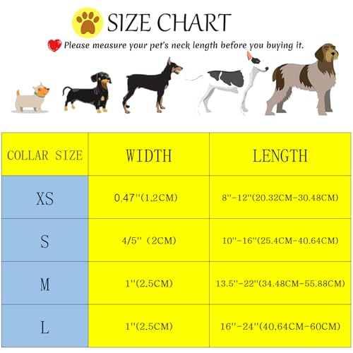 Elegant little tail Fall Dog Collar, Plaid Puppy Collars Fall Yellow Male Cute Puppy Adjustable Cotton Pet Collar with Quick Release Buckle for Small Medium Large Dogs - color: Fall, size: X-Small (Pack of 1)