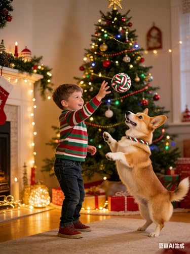 Pet Rope Toys (Small Christmas Colors 6pcs) - size: Medium Christmas colors 6pcs