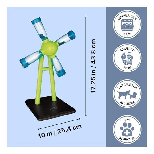 TRIXIE Windmill Strategy Game, Beginner Dog Puzzle Toy, Level 1 Activity, Treat Puzzle, Interactive Play, Dog Enrichment - color: Windmill, size: Level 1