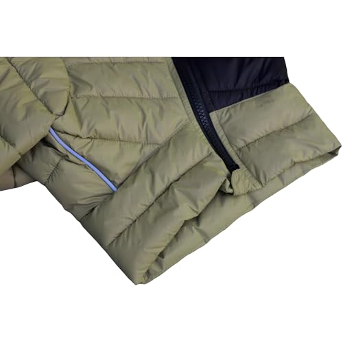 LoveLongLong Dog Coat - Warm & Waterproof Reflective Dog Jacket, Zippered & Adjustable, Olive Green, S, M, L - color: Olivegreen, size: M (12.5inch Back)