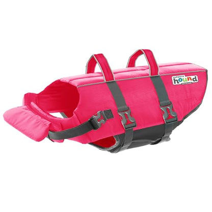 Outward Hound Granby Splash Pink Dog Life Jacket, Medium - color: Pink, size: Medium (Chest Girth: 21"-27")