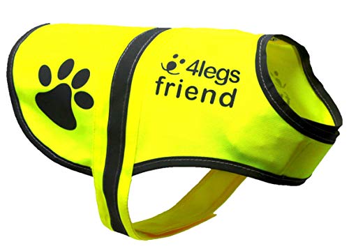Safety Reflective Vest for Dogs - High Visibility for Outdoor Activity Day and Night, Protect Your Pet from Cars & Hunting Accidents - size: S