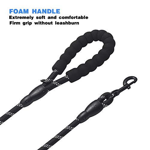 tobedri Comfortable Dual Dog Leash Tangle Free with Shock Absorbing Bungee Reflective 2 Dog Leashes for Large Medium Small Dogs